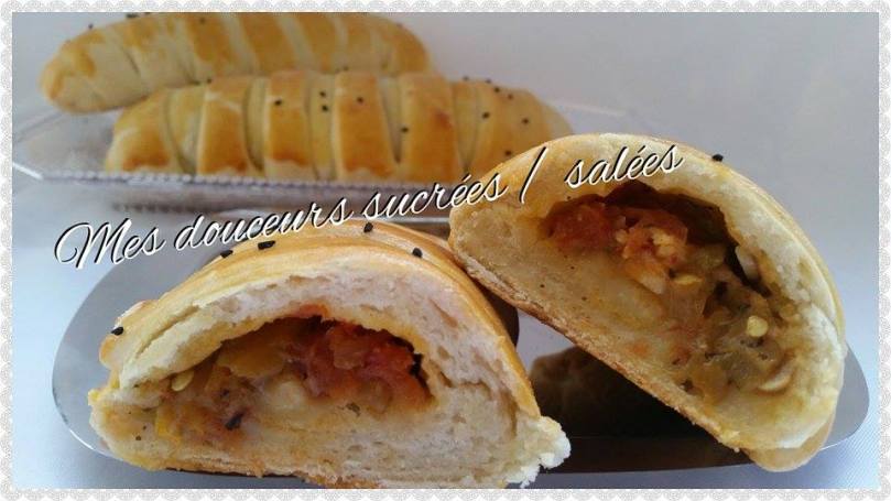 petits pains farci coupés