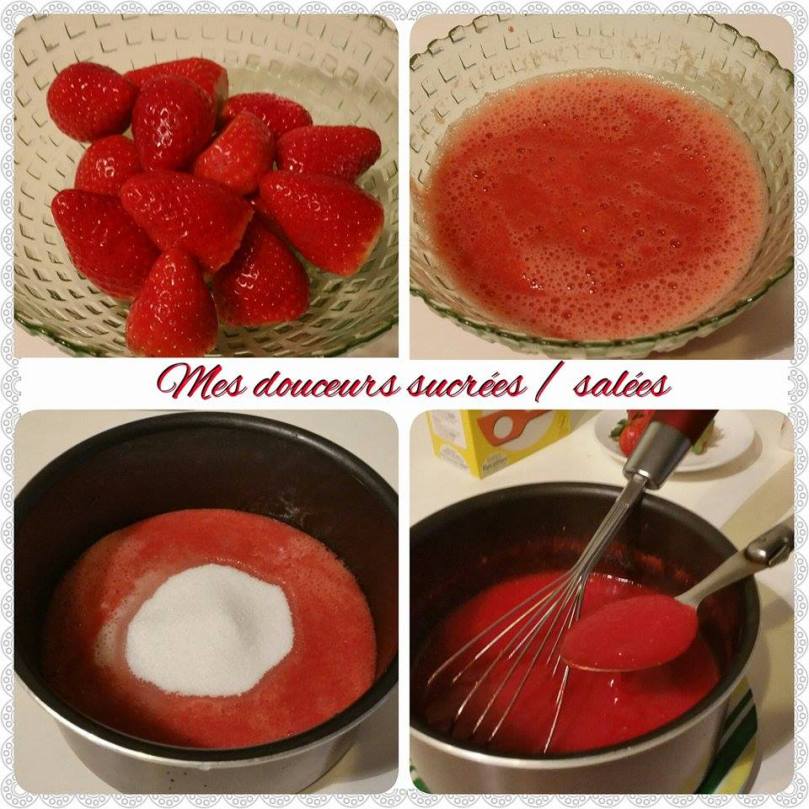 verrine coulis de fraise