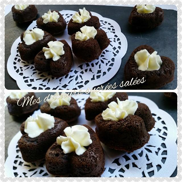 coeur en chocolat chantilly