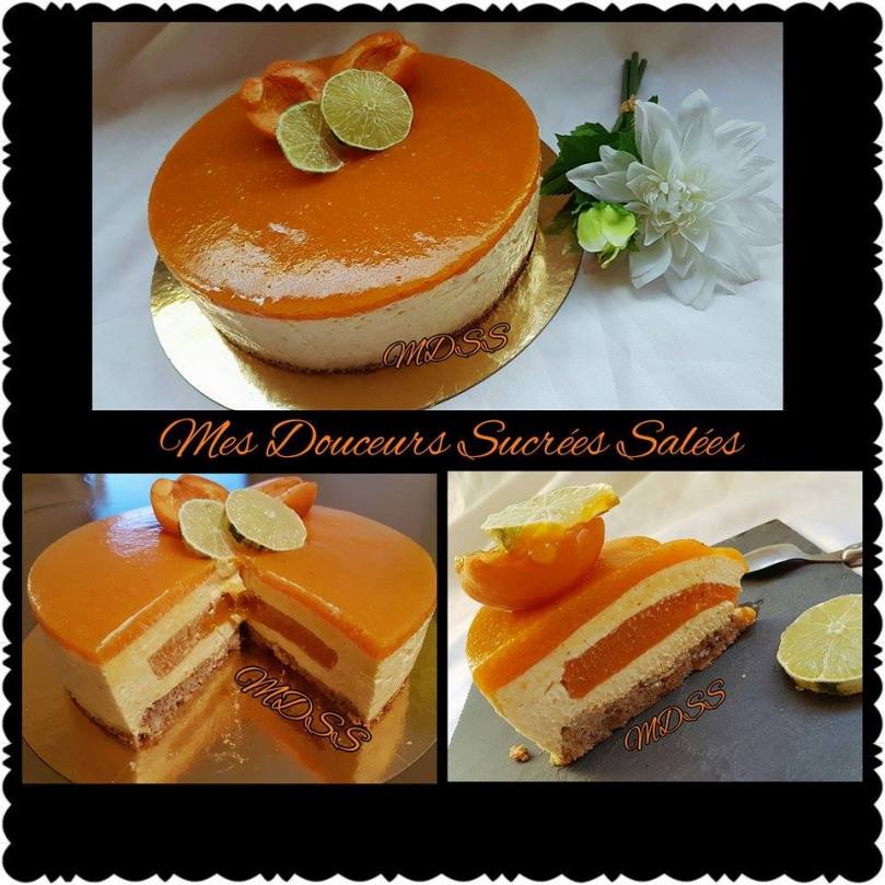 entremet abricot citron vert