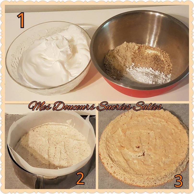 entremet abricot dacquoise