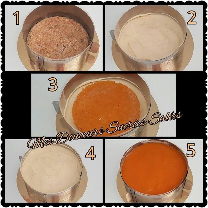 entremet abricot montage