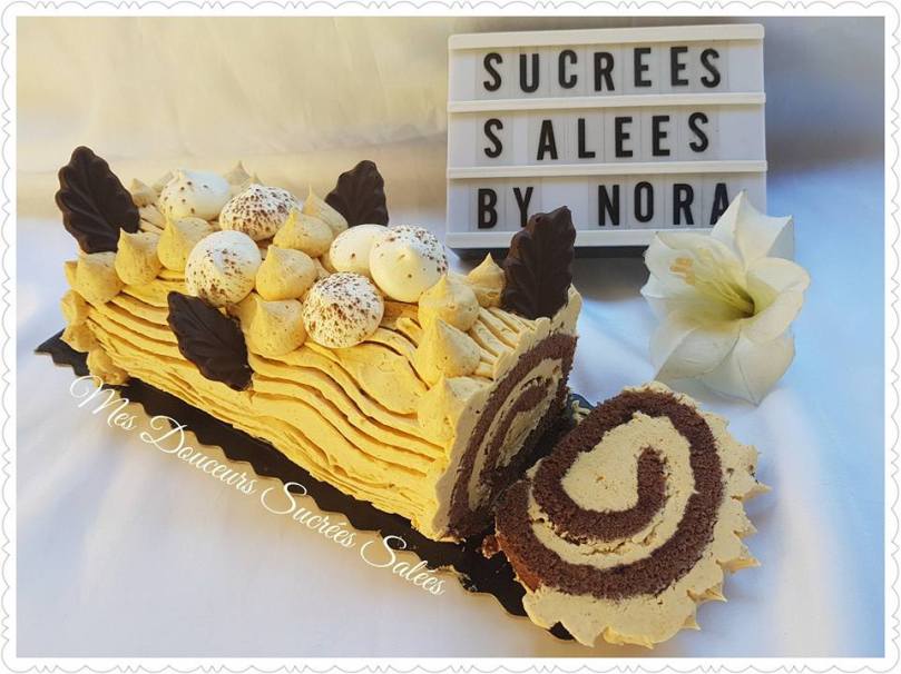 Roulé à la crème au beurre praliné C. Felder