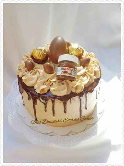 layer cake Nutella ferrero rocher