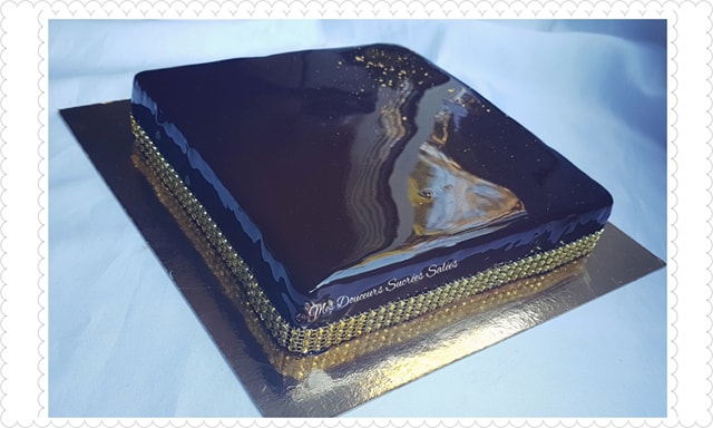 glacage miroir au chocolat