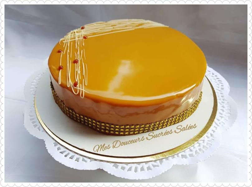 entremet poire caramel