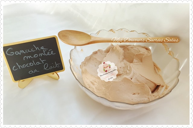 ganache montée chocolat au lait