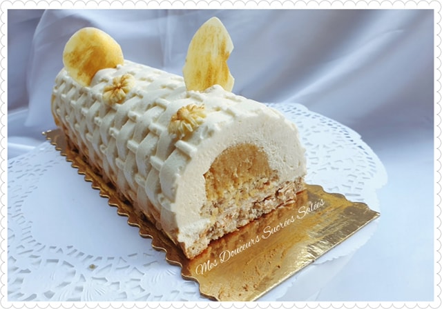 buche coco chocolat blanc insert ananas